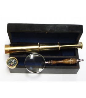 Kit explorator -  luneta, busola, lupa