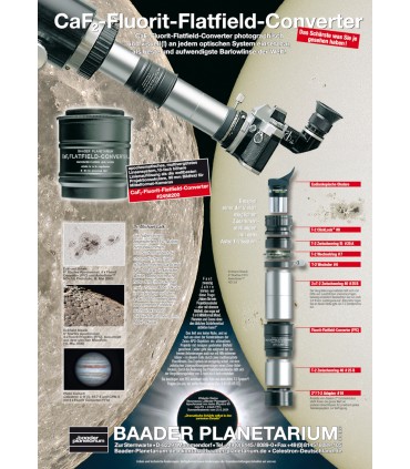 Fluorite flatfield converter 4X - 8X - convertor/corector de planeitate - Baader Planetarium