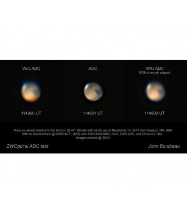 Corector de dispersie atmosferica ZWO ASI cu conexiune 1,25" si T2